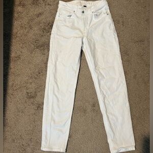 White mom Jean high waisted stretch American eagle jeans